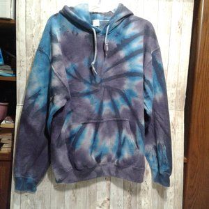 Zine Tie-dye Hoodie Sweatshirt Medium (M)